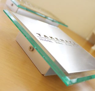 ステンレス130タイプ表札側面