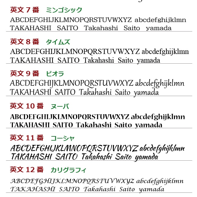 英文7~12番