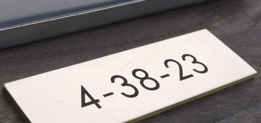 番地プレート真鍮製