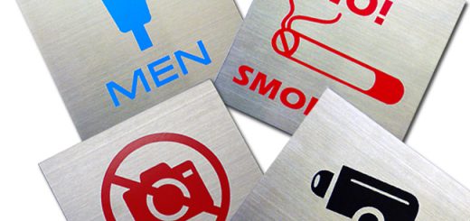 ピクトサイン ステンレス130角